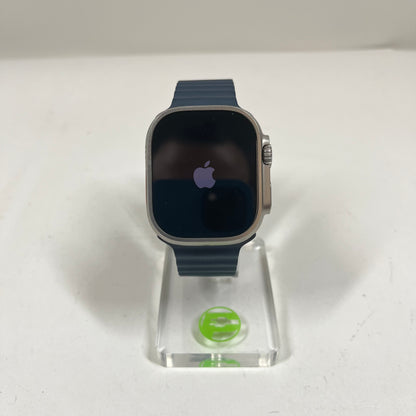 Unlocked Apple Watch Ultra 2 49MM BLUE Titanium Blue Ocean Band MREG3LL/A